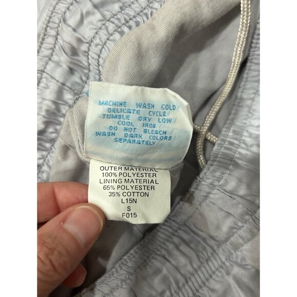 Vintage Adidas Tracksuit Silver Sz Small Zip Front Jacket Pull On Joggers Sporty - Picture 14 of 16